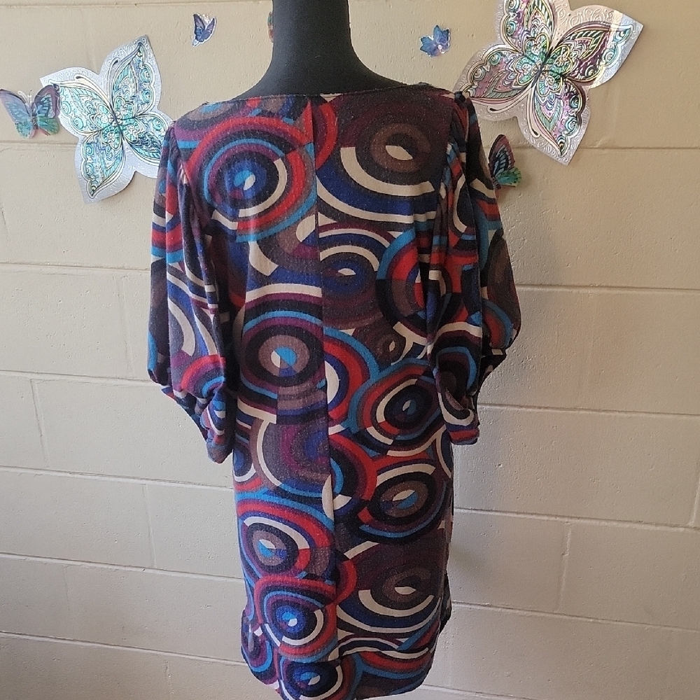 Colorful Geometric Pattern Dress - Picture 5 of 5